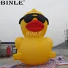 Free ship 5m 16ftH beach decoration large inflatable duck giant animal model big rubber ducks for advertising