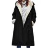 Dames Trenchcoats Zakwindjack Voor Dames Casual Y2K Lange verdikte pluche jas Jassen Mouw Suède Effen Claxon Overjas