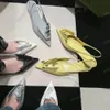 Top Qualité Nouvelles pompes à fleurs Origami Cuir poli Talon bas Bout pointu Slingbacks Ballerines Chaussures Slip-on Femmes Designers de luxe Chaussure habillée avec boîte