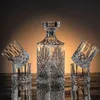 High End Whisky Glass and Bottle Set Hushåll Crystal Highend Creative Wine Rack Cup 240119