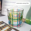 Wine Glasses Tempered Glass Cups Handmade Painted High Quality Various Styles Creative 2024 Coffee Cup European Style Contrast Color