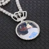 Gioielli hip-hop unici souvenir personalizzati Sterling Sier Ice Out VVS Moissanite Ciondolo con foto di diamanti per regalo