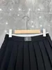Plus size vestidos 2023 novo preto sexy rua casual designer saias femininas de cintura alta metal para evitar luz fora mini saia