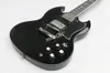 클래식 Tony Lommi Signature Black G Electric Guitar, Cross Inlay Guitarra, 맞춤형 서비스는 괜찮습니다.