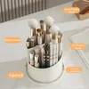 Aufbewahrungsboxen Desktop-Augenbrauen-Schatten-Organizer, drehbarer 360°-Halter, Bleistift-Make-up-Pinsel-Box, luxuriöser Kosmetik-Lippenstift