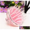 Bath Tools Accessories Sile Head Masr Shampoo Scalp Mas Brush Hair Washing Comb Body Cepillo De Masaje Para El Cuero Cabelludo Con Dro Dhqxz