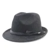 Beret Fashion Women Men Wełna Fedora kapelusz dla eleganckiej dżentelmeni