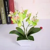 Fleurs décoratives artificielles, faux bonsaï Floral, orchidée papillon, décor