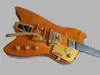 Guitare électrique 6199TW Billy Bo Jupiter Fire de haute qualité OEM, peinture jaune transparente, corps en acajou, grand système de vibrato, guitare exceptionnelle