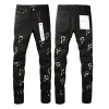Fioletowe dżinsy dżinsowe spodnie męskie dżinsy designer dżinsów czarne spodnie wysokiej jakości prosta projekt retro streetwear swobodny dres projektanci joggers pant 94