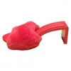 Slippers Women Summer 2024 Unique Plush Upper Design Open Toe Sandals Fashion Concise Female Increase Shoes