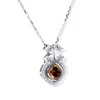 Tianyu Gems Gold Jewellery 1.0Ct IGI Cushion Cut Fancy Yellow CVD Lab Grown Diamond Wedding Necklace