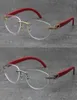 Whole Factory Direct Eye Glasses Unisex Frames For Women Wood Reading Eyeglasses 3524012 High quality Rimless Optica Lens4959405
