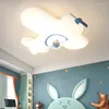 Kroonluchters Kinderkamerverlichting Modern Led-plafond Woonkamer Slaapkamer Dimmen Vliegtuiginterieurverlichting Armatuur