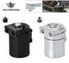 Verblüffter Aluminium-Ölauffangbehälter, Öltank mit Filter, Universal, Schwarz, Silber, PQYTK648433681