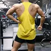 Erkek tank üstleri yaz gündelik spor fitness spor salonu yelek büyük boy o boyun kayışları kolsuz saf renk kamisole erkek kıyafetleri moda