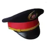 Bérets capitaine chapeaux chemin de fer Halloween Costume pour mascarade fête jeu de rôle déguisement thème accessoires DXAA