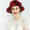 Bérets Chapeau Bonnet À La Mode Tricoté Femmes En Plein Air Dentelle Fleur Thermique Épaissi Chaud Femmes