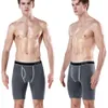 5st Long Boxer Mens Shorts Män underkläder Bomullsmärke för undervariga boxare Sexiga boxershorter underbyxor under slitage 240119