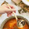 Spoons Stainless Steel Soup Scoop Ladle Cooking Spoon Heat Resistant Tableware Cookware For Kitchen Home Restaurant