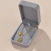 Jewelry Pouches Simplicity Pendant Necklace Chain Box Display Tray For Propose Wedding Anniversary Gifts Packaging Case