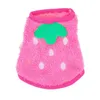 Dog Apparel Kitten Toys Pet Winter Clothes Plush Warm Guinea Pig Strawberry Puppy Outfit Small