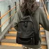 Rucksack Ankunft, Damenmode, große Kapazität, Universität, niedlich, Mädchen, Reisen, cool, trendig, einfarbig, Paket