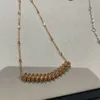 Высокая версия v золото V позолоченное ожерелье Mijin Bullet с ЧПУ повышенной точности мастерство с динамическими заклепками ювелирные изделия