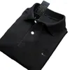 Erkek Polos Pamuk Polo Gömlek Yaz Breathe Business Casual Fit yaka T-Shirt Top yüksek kaliteli tişört