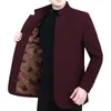 Costumes pour hommes hommes hiver chaud Blazers vestes mélanges de laine affaires manteaux décontractés mâle polaire coupe ajustée vêtements pour hommes