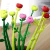 1pcs Rose Flower Gel Pens Silicone Black Ink School Writing Tools Home Decor Painting Drawing Pen Supply