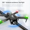 YT163 Drone HD double caméra lumière LED flux vol stationnaire évitement d'obstacles photographie pliable quadrirotor cadeau jouet adultes pour enfants