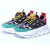 Scarpe casual Designer di alta qualità Chain Reaction Wild Jewels Chain Link Trainer Sneakers 2024