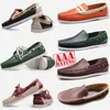 Gai Gai Gai 2024 Tasarımcı Ayakkabı Üst kaliteli Tasarımcı Erkekler Loafers Slip-On Gerçek Deri Erkek Elbise Ayakkabı Siyah Kahverengi Mokasin Yumuşak Alt Sürüş Ayakkabı