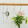 Hangers Loop Hanger Creative Multi-function Double-headed Sturdy Durable S-shaped Wholesale Hook Ring Hat Clip Wooden Circle Wood