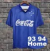 1993 1994 Cruzeiro Mens Retro CEREZO BELLETTI Home Away Soccer Jerseys Short Sleeve Football Shirt Uniforms