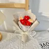 Dekorative Blumen Gehäkelte Puffblume Valentinstagsgeschenk Koreanische Version Fertiger Geburtstag gestrickt