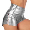 Frauen Shorts Sexy Leder Für Damen Mode Strap Mid Taille BuCasual Tasche Y2k Frau Kurze Hosen Ropa Para Mujer