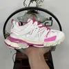 Designer de luxe Track 3 3.0 Chaussures Casual Femmes Hommes Rose Mousse Gris Bleu Rouge Blanc Noir Surdimensionné Plateforme Robe Baskets Tess s.Gomma Tracks Runners Mocassins Baskets