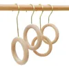 Kleiderbügel Schalhalter Kreative Multifunktions Unzerbrechlicher S-förmiger Kreis Großhandel Home Storage Rack Loop Hanger Holz Doppelköpfig