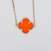 Jewelry Factory Wholesale Romantic Oem&Odm Creative Au750 Lucky Jewellery Four Clover Pendant Real Solid Gold Necklace