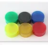 60mm colorful plastic herb grinder for smoking pipe tobacco spice Crusher Miller with 6 color display box grinders
