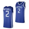 NCAA Kentucky Wildcats UK College Basketball Jersey Antonio Reeves Rob Dillingham Tre Mitchell Zvonimir Ivisic D.J. Wagner Reed Sheppard Justin Edwards Adou Thiero