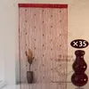 Curtain 100x200cm String Shiny Tassel Silver Line Gourd Solid Color Living Room Window Door Divider Drape Home Decor