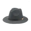 Beralar Kadınlar İçin Şapkalar Yün Şapka Kış Gri Siyah Lüks Fedoras Panama Pamelas y Tocados Para Bodas