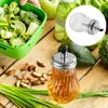 Dinnerware Sets Olive Oil Condiment Bottle Transparent Container Glass Seasoning Dispenser Spout Small Holders For Cooking Vinegar