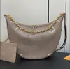 Hobo Döngü Çantası Kadın Tasarımcı Crossbody Çanta Çantası Kruvasan Zincir Çantalar Yarım ay koltuk altı cüzdanlar büyük kapasiteli totes omuz çantaları m46739