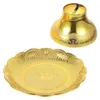 Dinnerware Sets Tray Fruit Lotus Offering Plate Altar Bowl Supplies Temple Tribute Holder