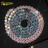 Shining Hot Sale Hip Hop Iced Out Jewelry Fashion Diamond Necklace S Sier 8MM Vvs Moissanite Tennis Chain