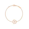 Hög version av Plum Blossom Fritillary Armband Halsband Ear Clap Female Rose Gold Simple Temperament Personality Tanabata Födelsedagspresent